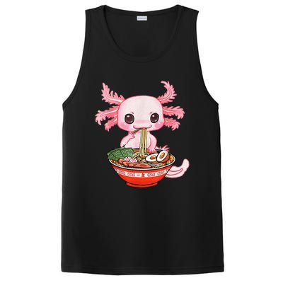 Kawaii Axolotl Eating Ra Noodles Anime Gift PosiCharge Competitor Tank