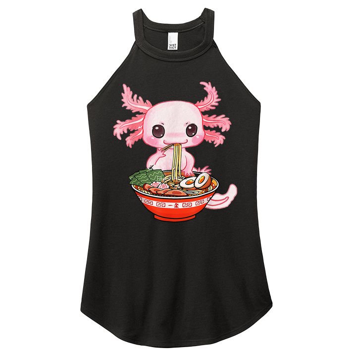 Kawaii Axolotl Eating Ra Noodles Anime Gift Women's Perfect Tri Rocker Tank