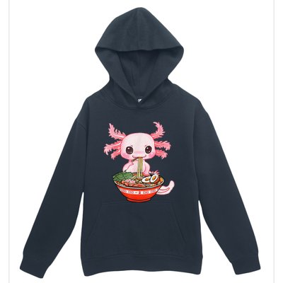 Kawaii Axolotl Eating Ra Noodles Anime Gift Urban Pullover Hoodie