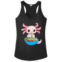 Kawaii Axolotl Eating Ra Noodles Anime Ladies PosiCharge Competitor Racerback Tank