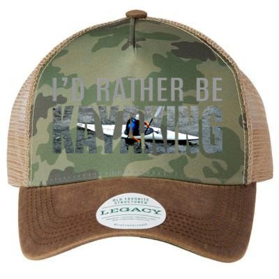 Kayak Accessories Equipt Gift ID Rather Be Kayaking Legacy Tie Dye Trucker Hat