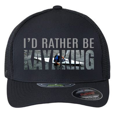 Kayak Accessories Equipt Gift ID Rather Be Kayaking Flexfit Unipanel Trucker Cap