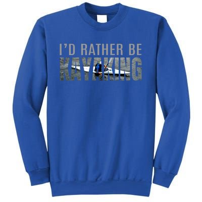 Kayak Accessories Equipt Gift ID Rather Be Kayaking Sweatshirt