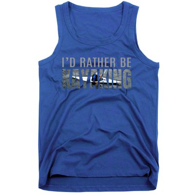 Kayak Accessories Equipt Gift ID Rather Be Kayaking Tank Top