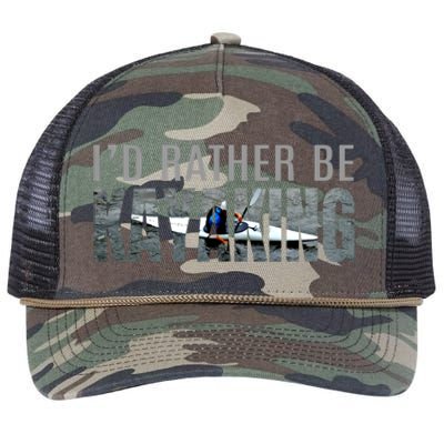 Kayak Accessories Equipt Gift ID Rather Be Kayaking Retro Rope Trucker Hat Cap