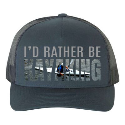 Kayak Accessories Equipt Gift ID Rather Be Kayaking Yupoong Adult 5-Panel Trucker Hat