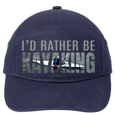 Kayak Accessories Equipt Gift ID Rather Be Kayaking 7-Panel Snapback Hat