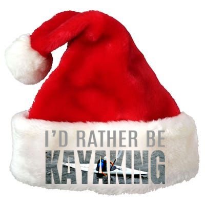 Kayak Accessories Equipt Gift ID Rather Be Kayaking Premium Christmas Santa Hat