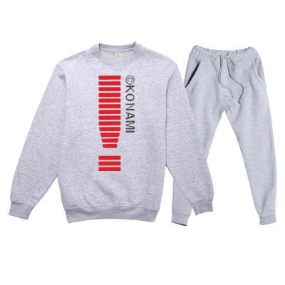 Konami Alert Embroidered Premium Crewneck Sweatsuit Set