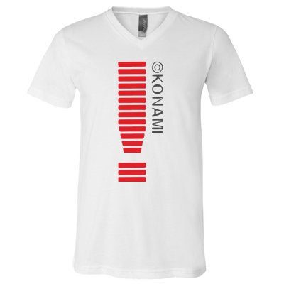 Konami Alert Embroidered V-Neck T-Shirt