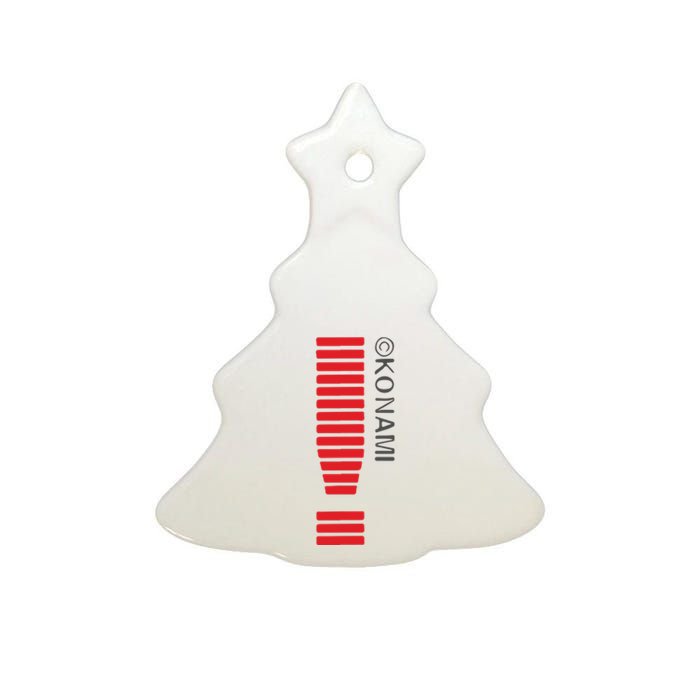 Konami Alert Embroidered Ceramic Tree Ornament