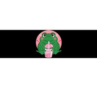 Kawaii Anime Frog Drinking Boba Tea Bubble Tea Cute Japanese Bumper Sticker