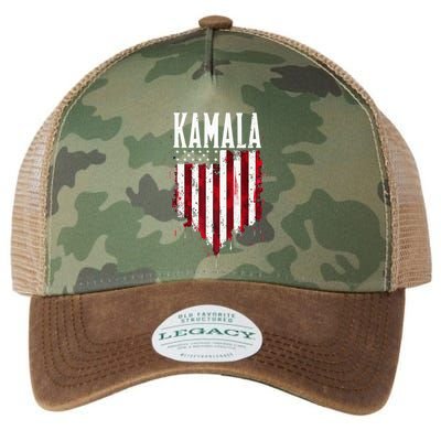 Kamala American Flag Legacy Tie Dye Trucker Hat
