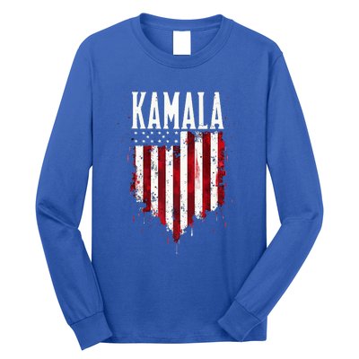 Kamala American Flag Long Sleeve Shirt