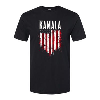 Kamala American Flag Softstyle® CVC T-Shirt