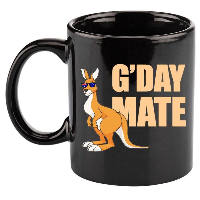 Kangaroo Australia G'Day Mate Australian Symbol 11oz C Handle Ceramic Mug