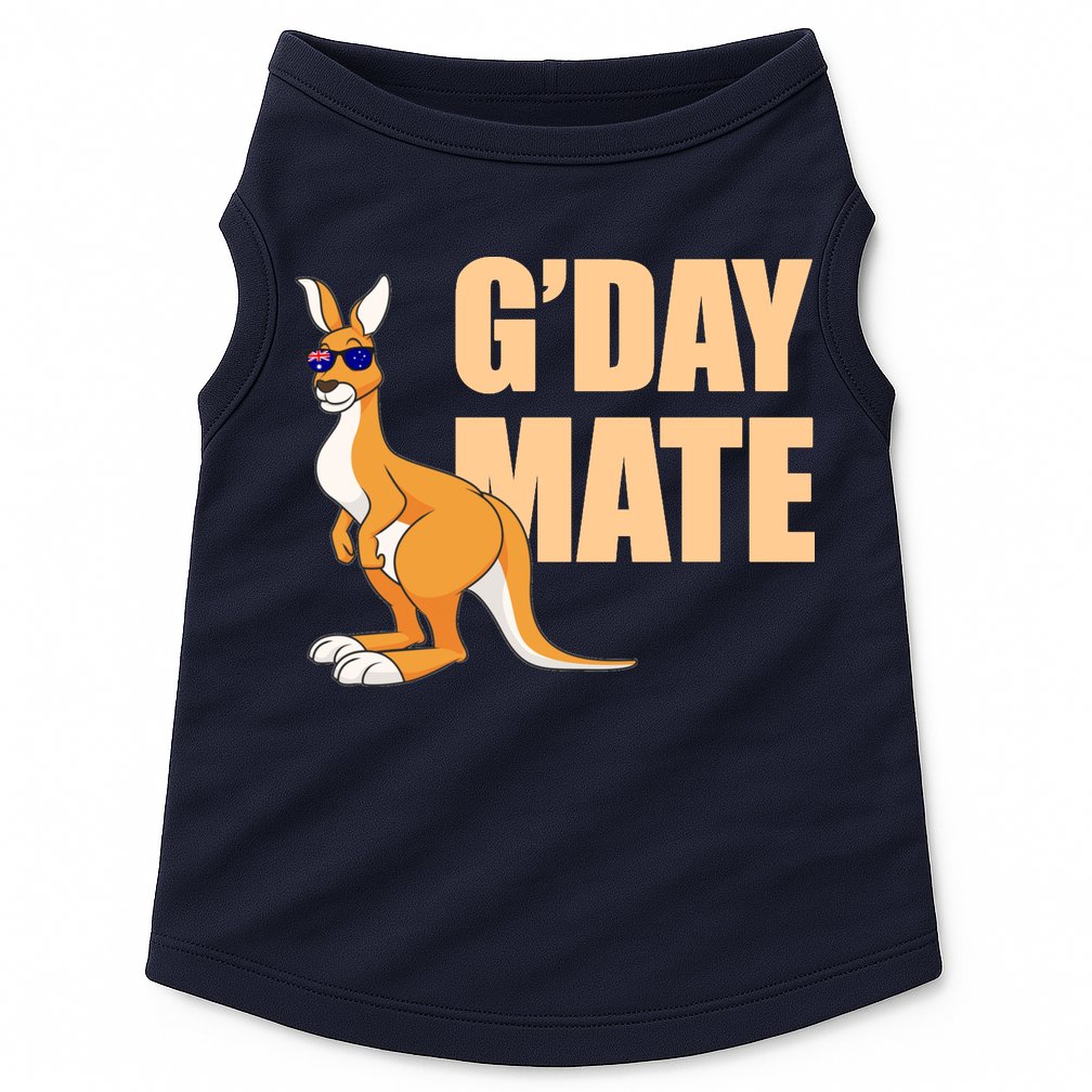 Kangaroo Australia G'Day Mate Australian Symbol Doggie Tank