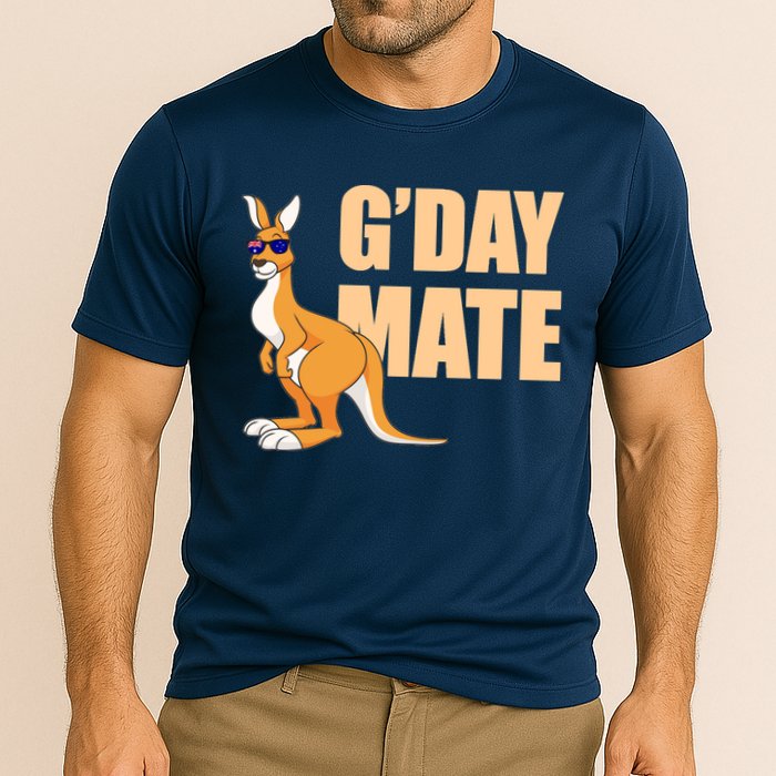 Kangaroo Australia G'Day Mate Australian Symbol Cooling Performance Crew T-Shirt