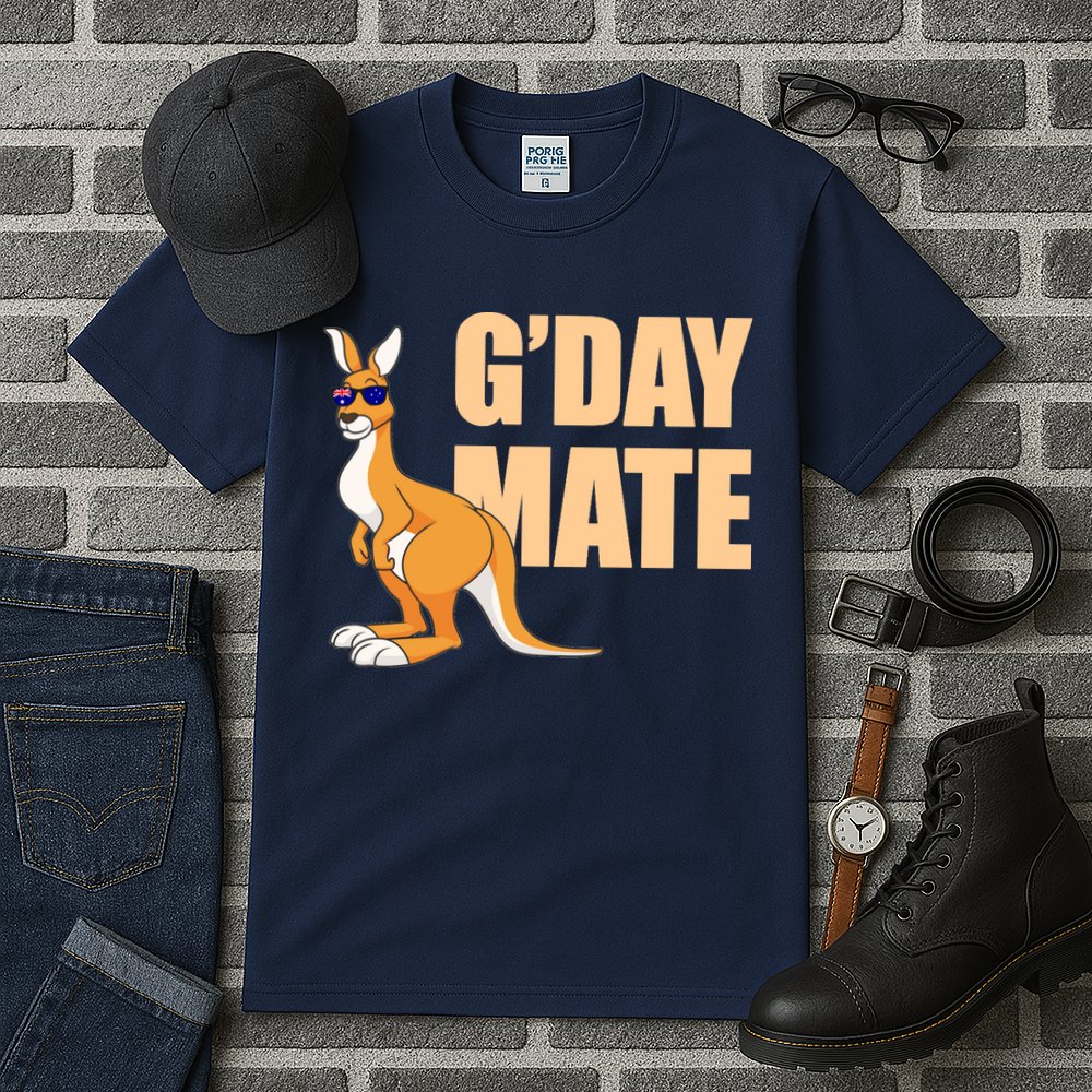 Kangaroo Australia G'Day Mate Australian Symbol Tall T-Shirt