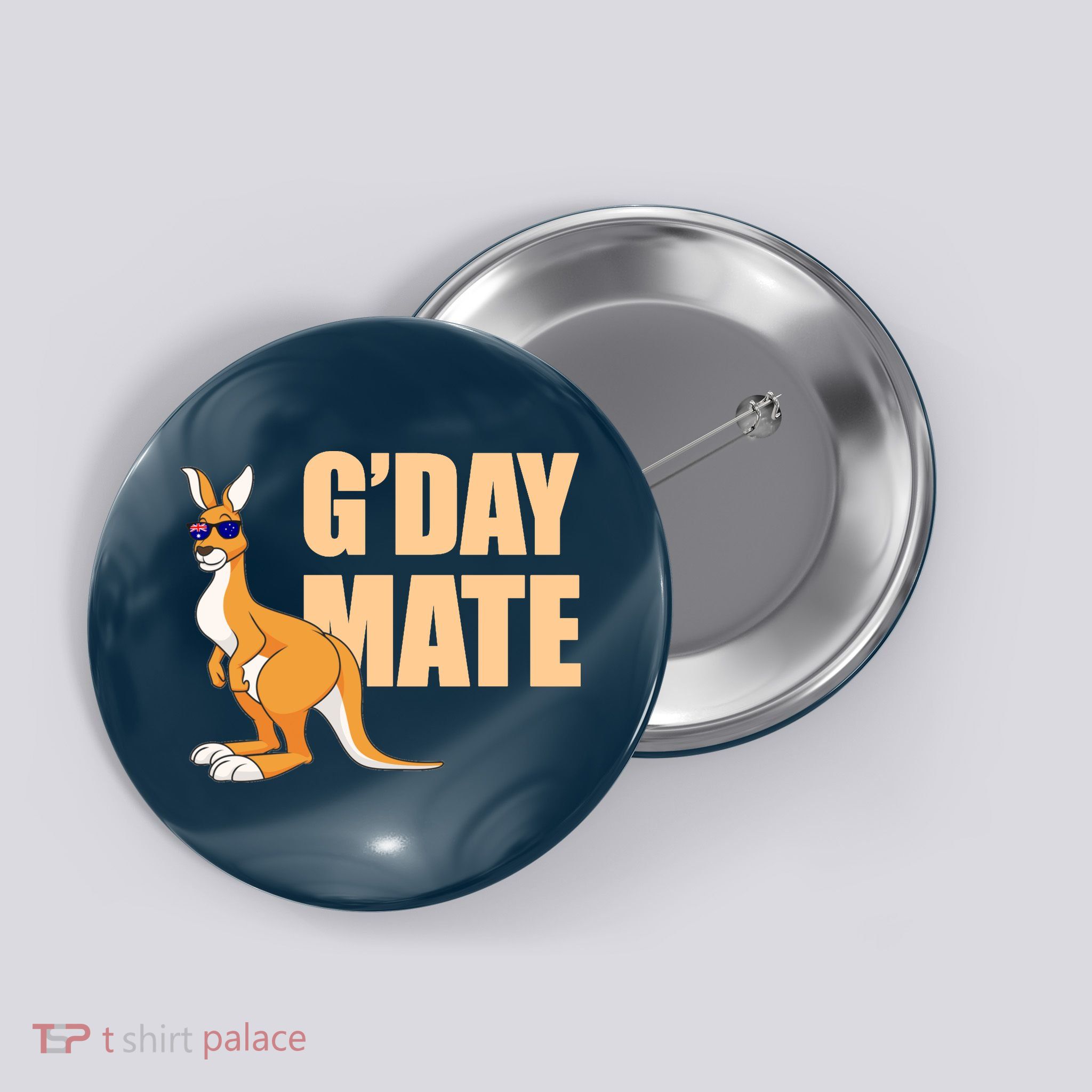 Kangaroo Australia G'Day Mate Australian Symbol Button