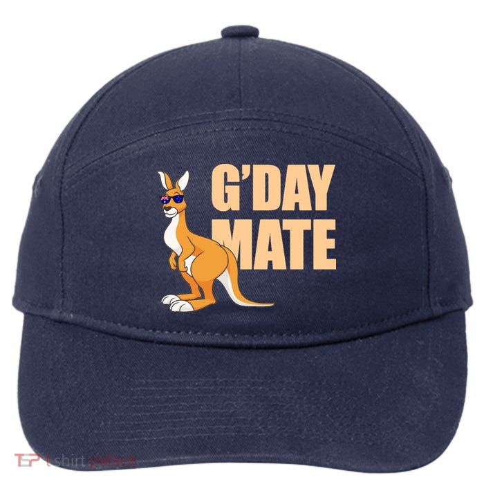 Kangaroo Australia G'Day Mate Australian Symbol 7-Panel Snapback Hat