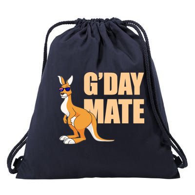 Kangaroo Australia G'Day Mate Australian Symbol Drawstring Bag