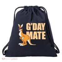 Kangaroo Australia G'Day Mate Australian Symbol Drawstring Bag