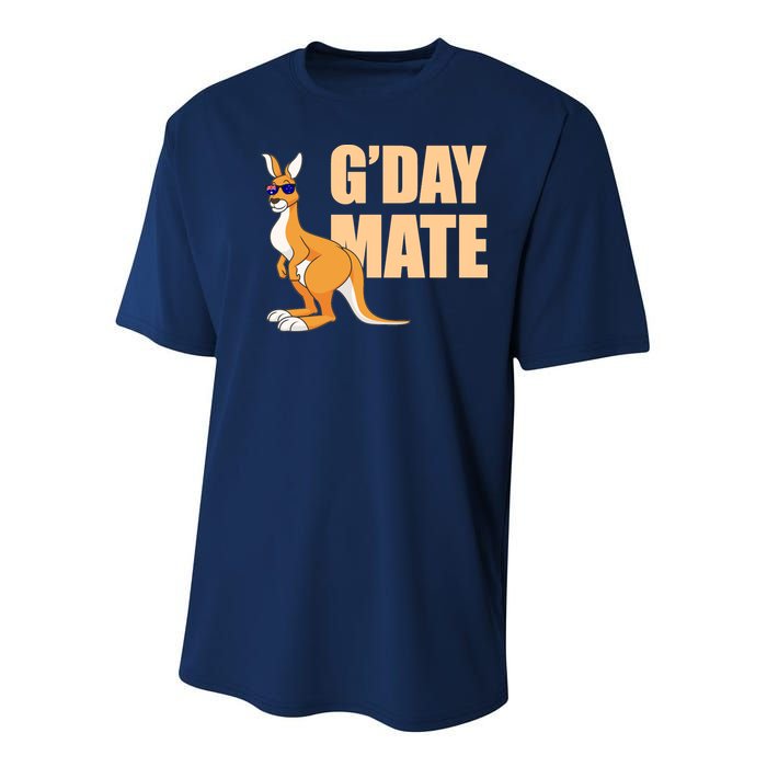 Kangaroo Australia G'Day Mate Australian Symbol Youth Performance Sprint T-Shirt