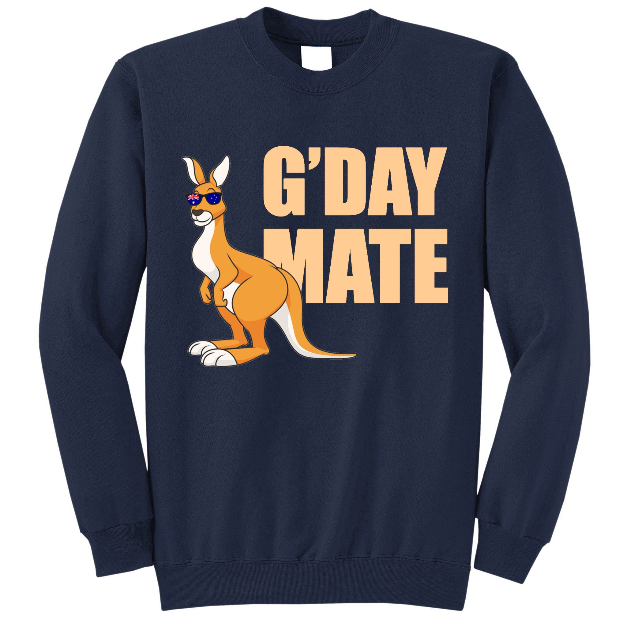 Kangaroo Australia G'Day Mate Australian Symbol Tall Sweatshirt
