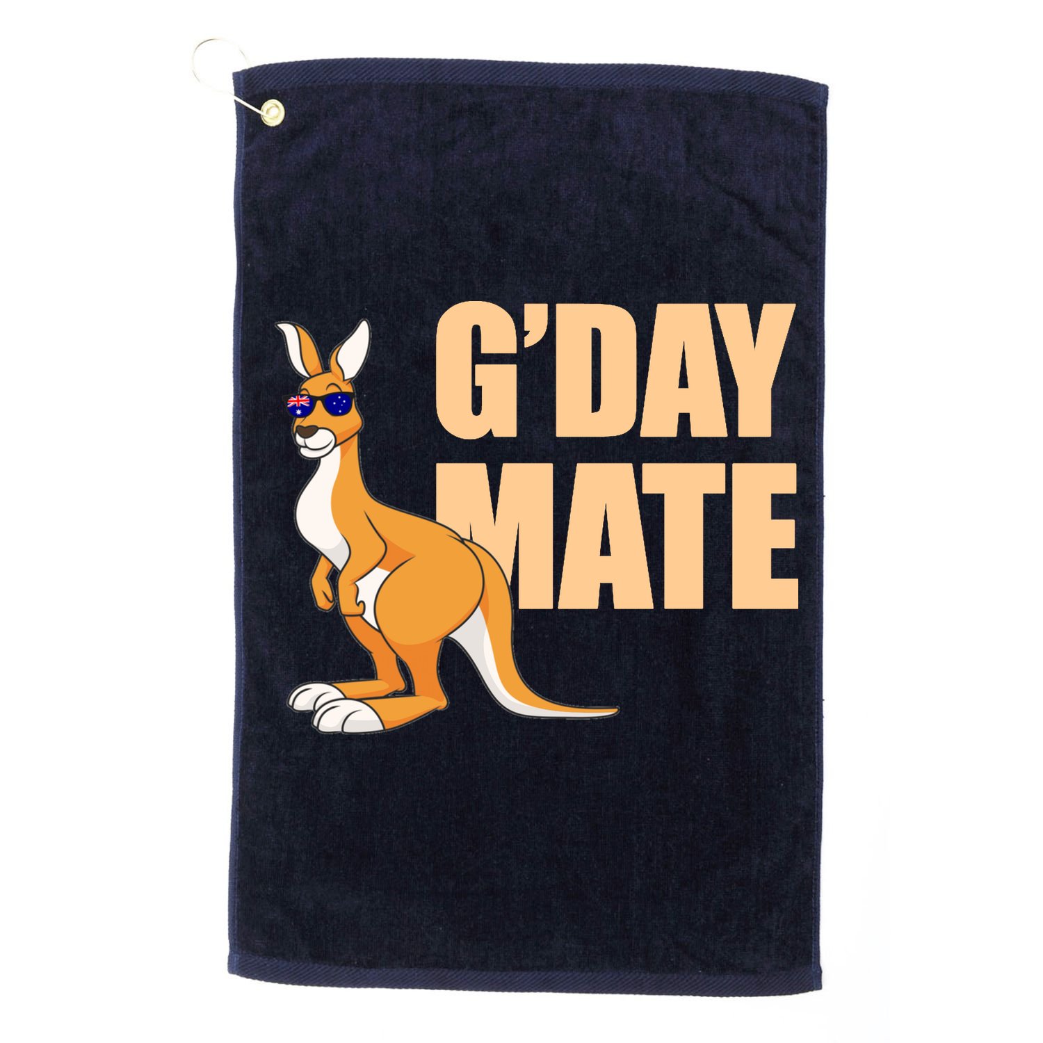 Kangaroo Australia G'Day Mate Australian Symbol Golf Towel