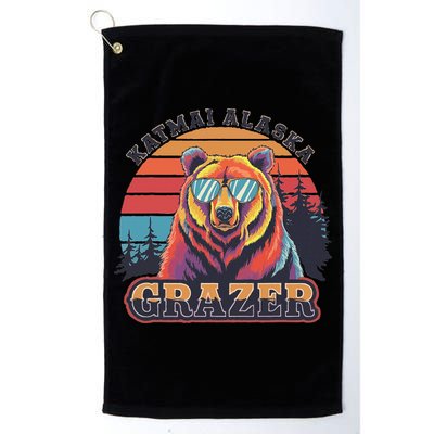 Katmai Alaska Grazer Vintage Fat Bear Week 2024 Golf Towel