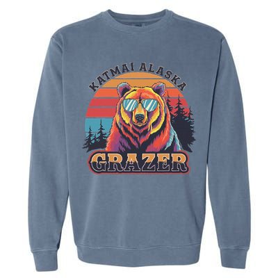 Katmai Alaska Grazer Vintage Fat Bear Week 2024 Garment-Dyed Sweatshirt