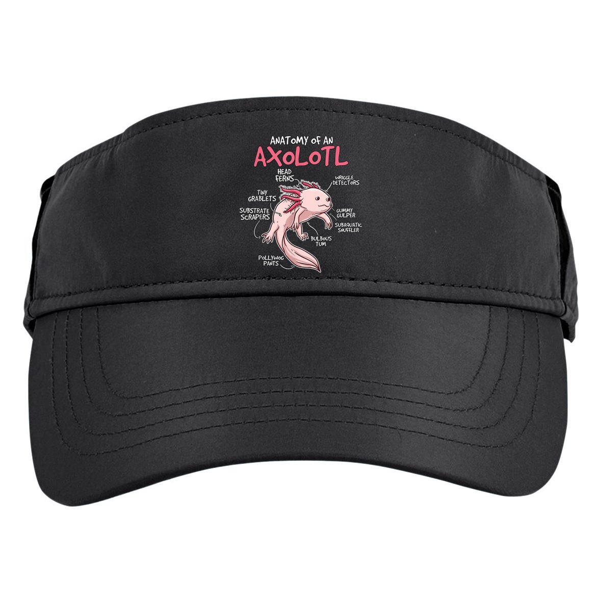 Kids Axolotl Gift Axolotl Stuff Anatomy Of An Axolotl Adult Drive Performance Visor