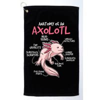 Kids Axolotl Gift Axolotl Stuff Anatomy Of An Axolotl Golf Towel