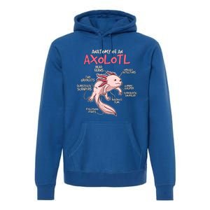 Kids Axolotl Gift Axolotl Stuff Anatomy Of An Axolotl Premium Hoodie