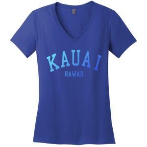 Kauai Aloha Hawaii Tribe Beach Gift Women's V-Neck T-Shirt