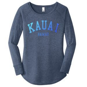 Kauai Aloha Hawaii Tribe Beach Gift Women's Perfect Tri Tunic Long Sleeve Shirt