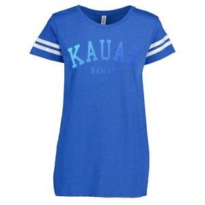 Kauai Aloha Hawaii Tribe Beach Gift Enza Ladies Jersey Football T-Shirt