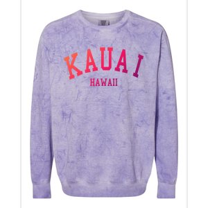 Kauai Aloha Hawaii Tribe Beach Gift Colorblast Crewneck Sweatshirt