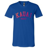 Kauai Aloha Hawaii Tribe Beach Gift V-Neck T-Shirt