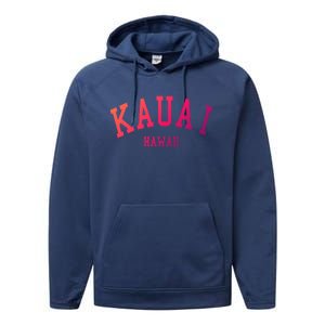 Kauai Aloha Hawaii Tribe Beach Gift Performance Fleece Hoodie