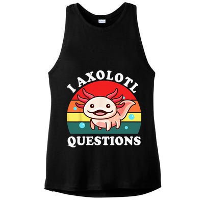 Kids Axolotl I Axolotl Questions Retro Cute Anime Ladies PosiCharge Tri-Blend Wicking Tank