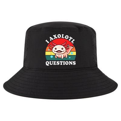 Kids Axolotl I Axolotl Questions Retro Cute Anime Cool Comfort Performance Bucket Hat
