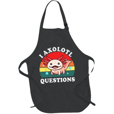 Kids Axolotl I Axolotl Questions Retro Cute Anime Apron