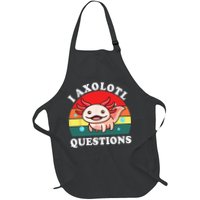 Kids Axolotl I Axolotl Questions Retro Cute Anime Apron