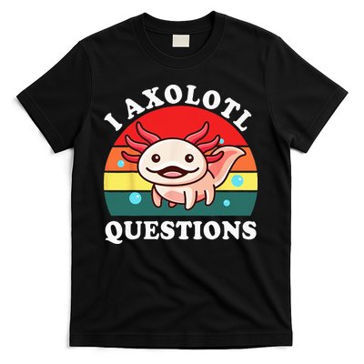 Kids Axolotl I Axolotl Questions Retro Cute Anime T-Shirt