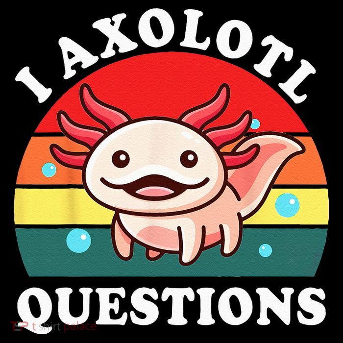 Kids Axolotl I Axolotl Questions Retro Cute Anime Button