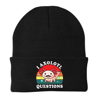 Kids Axolotl I Axolotl Questions Retro Cute Anime Beanie