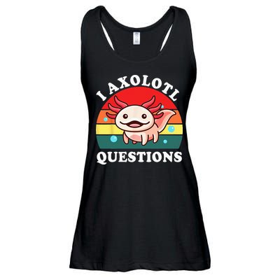 Kids Axolotl I Axolotl Questions Retro Cute Anime Ladies Essential Flowy Tank