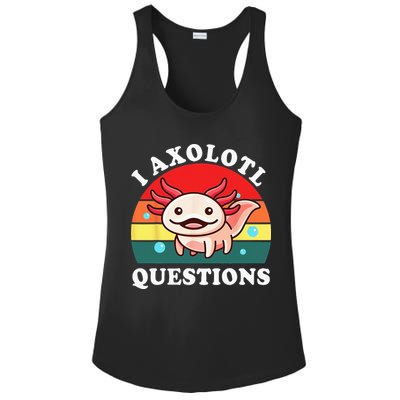 Kids Axolotl I Axolotl Questions Retro Cute Anime Ladies PosiCharge Competitor Racerback Tank
